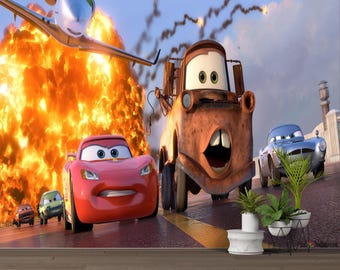 Autos Film, Poster: Lightning McQueen & Mater, Kinderzimmer Dekor