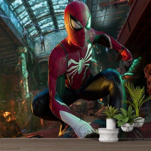 Papier peint Spider Man, papier peint pour chambre d'enfant, papier peint de décoration murale Spiderman, intissé, intissé