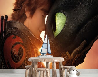 ヒックとトゥースレスのポスター：映画『ヒックとドラゴン』の装飾