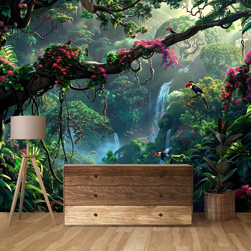 Jungle Wall Mural - Etsy