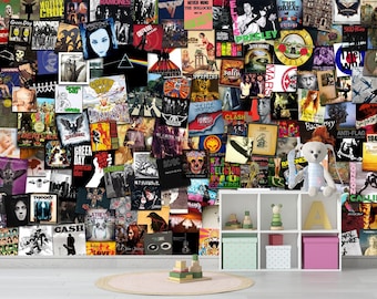 Rock Band Wallpaper,Music Wall Mural,Peel and Stick Mural Nonwoven