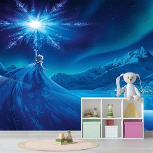 Frozen Castle Kids Wallpaper: Peel and Stick Removable Vinyl