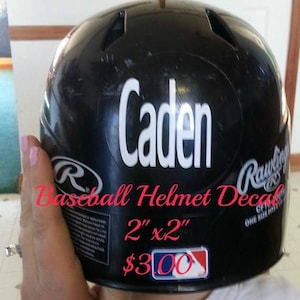 Personalized  Helmet Decals-baseball helmet decal-horse riding helmet decal- softball helmet decal- biking helmet decal-helmet sticker