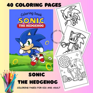 Sonic The Hedgehog 40 páginas para colorir, Desenhos para colorir do Sonic, atividades para crianças, Impressões digitais, Sonic para imprimir, Sonic para baixar imprimir