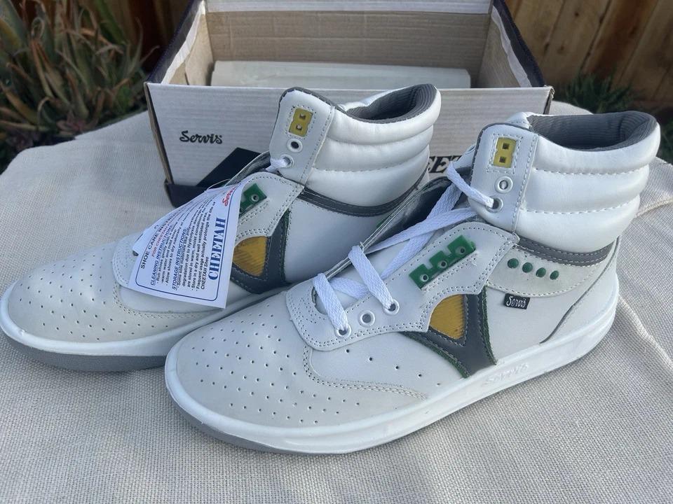 Servis Cheetah White High Top Trainers – Leather Athletic  display picture 1