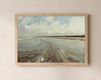 Affordable Digital Art, Wall Art, Printable Art, Landscape Art, Home Decor, Office Decor, Texas, Beach, Ocean, Waves, Abstract, oil painting