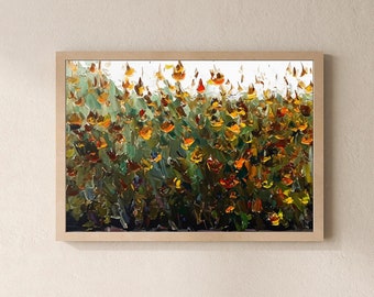 Affordable Digital Art, Wall Art, Printable Art, Landscape Art, Home Decor, Office Decor, Wildflowers, oil painting