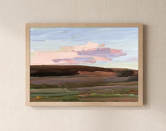 Affordable Digital Art, Wall Art, Printable Art, Landscape Art, Home Decor, Office Decor, Yellowstone National Park, Sunset, oil painting