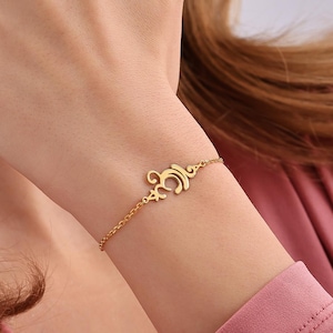 Silver Breathe Bracelet for Women 14K Gold Breathe Yoga Bracelet Spiritual Yoga Breathe Bracelet Dainty Gift for Yoga Lover Bracelet for Her