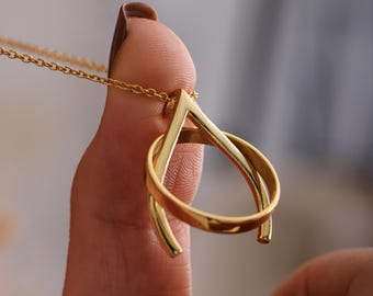 Sterling Silver Ring Holder Necklace 14K Gold Ring Keeper Necklace Dainty Ring Holding Necklace Geometric Ring Holder Necklace for Mom