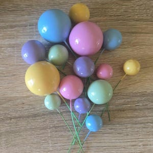 Cake Ball/Balloon Toppers - Pastel