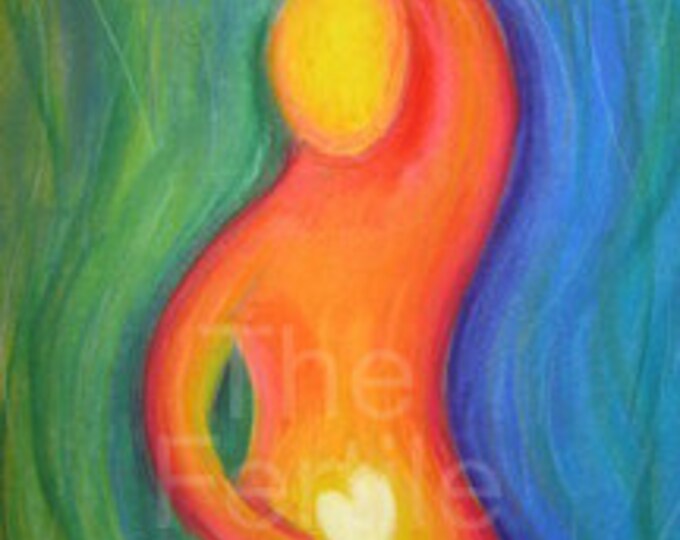 Fertility Art Print A Growing Heart Inspiring and Positive Etsy