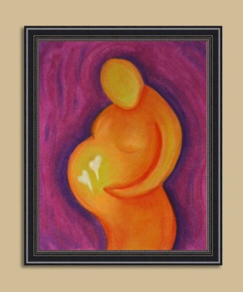 Twins Fertility Art Print Inspiring Twin Art Infertility Etsy