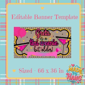 A Tini Weenie Bit Older Banner Template | Editable Canva Design (Digital Download)