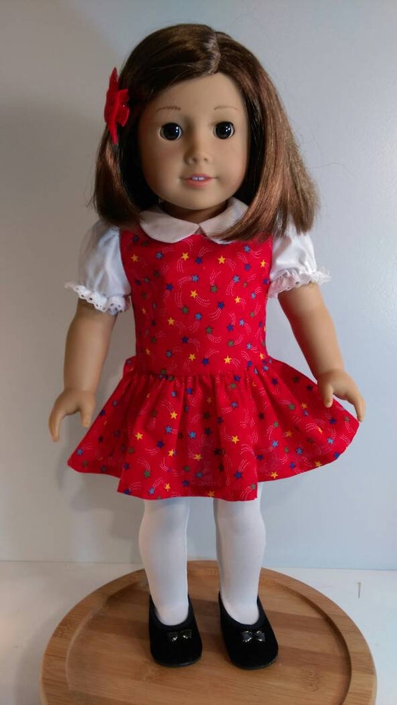 Red Scattered Stars Jumper and Blouse Fits 18 Inch Dolls 507 - Etsy