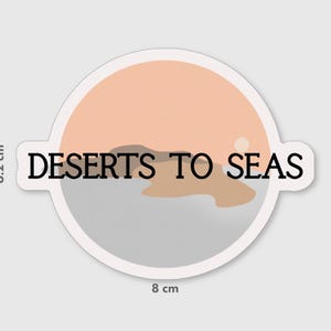 Vinylsticker Deserts to Seas-logo