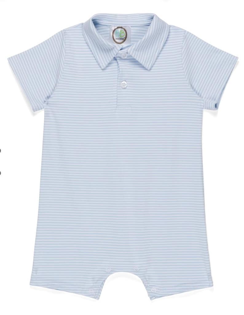 Take A Second Collared Short Sleeve Romper - 2 Colors