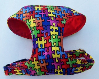 Puzzle Comfort Soft Hundegeschirr. -Made to Order-