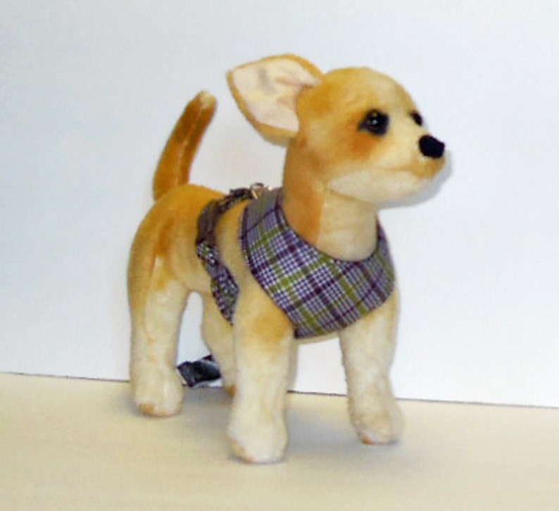 Plaid Comfort Soft Dog Harness, Made to order image 3