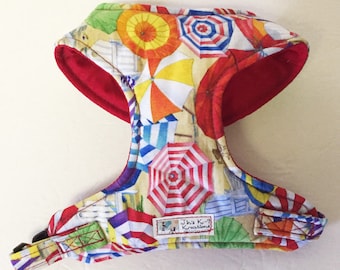 Beach Theme Comfort Soft Dog Harness -Made to Order -