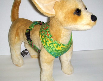 Comfort Soft Harness for Small Dog, Shamrock, Luck of the Irish., St. Patricks. - Made to order -