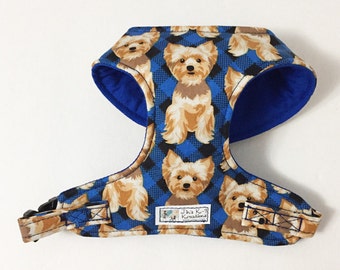 Yorkie Comfort Soft Dog Harness - Made to Order -