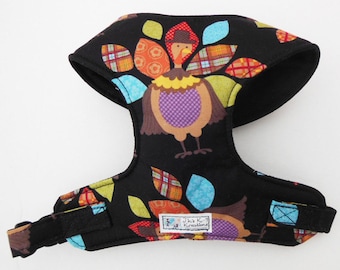 Thanksgiving, Turkey, Comfort Soft Dog Harness - Made to order -