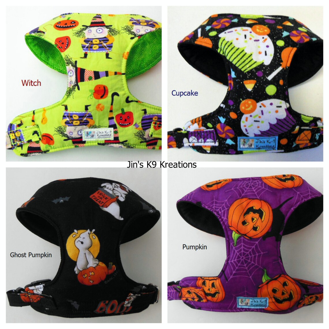 Halloween Comfort Soft Dog Harness Made to order Etsy
