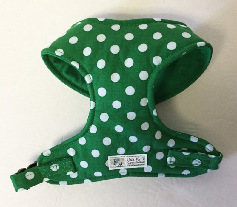 Polka Dot Comfort Soft Dog Harness Made to Order Etsy