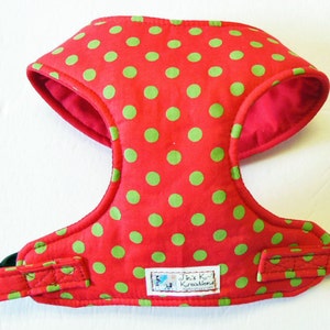 Polka Dot Comfort Soft Dog Harness - Made to order -