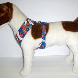 Comfort Soft Harness for Small Dog, Patriotic. Made to Order image 3