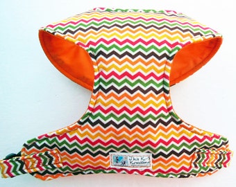 Chevron Comfort Soft Dog Harness - Made to order -