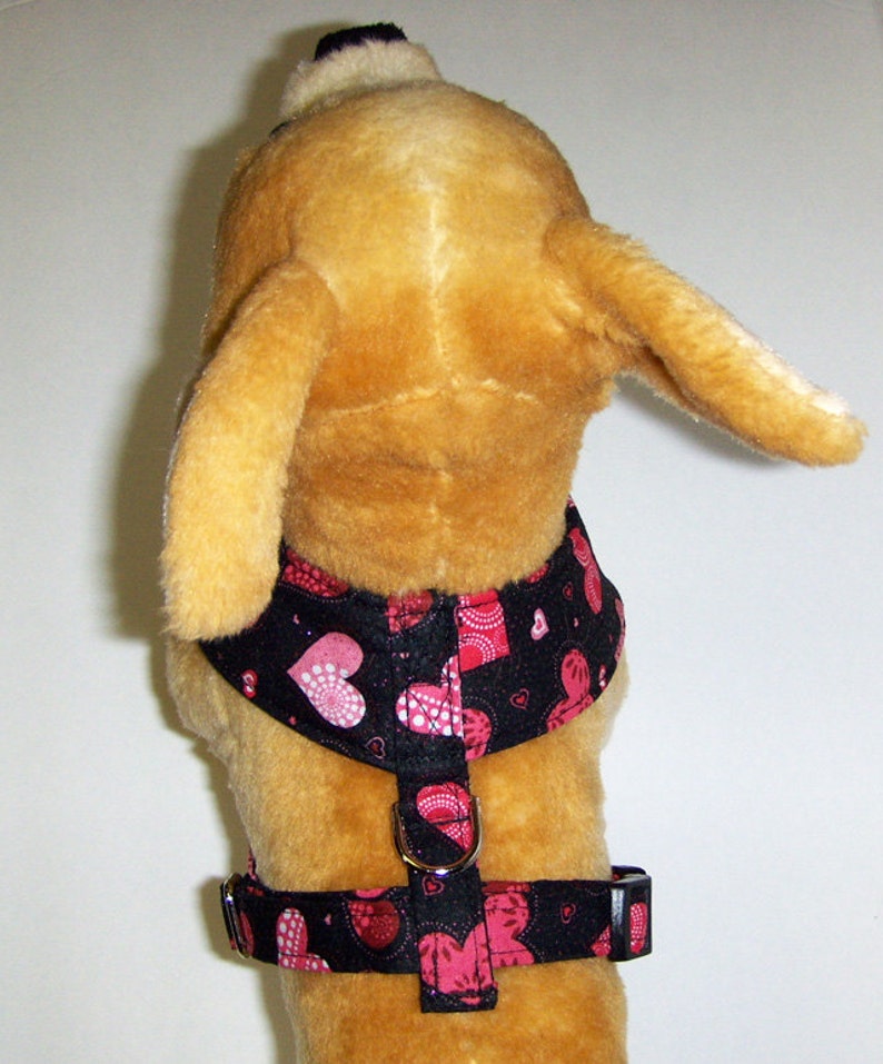 Comfort Soft Harness for Small Dog Valentine, Heart. Made to Order image 4