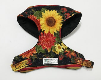 Fall Flowers Comfort Harness - Made to Order -