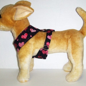 Comfort Soft Harness for Small Dog Valentine, Heart. Made to Order image 2