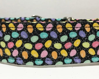 Glittery Easter eggs Martingale Dog Collar - Made to Order -