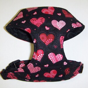 Comfort Soft Harness for Small Dog Valentine, Heart. Made to Order image 3