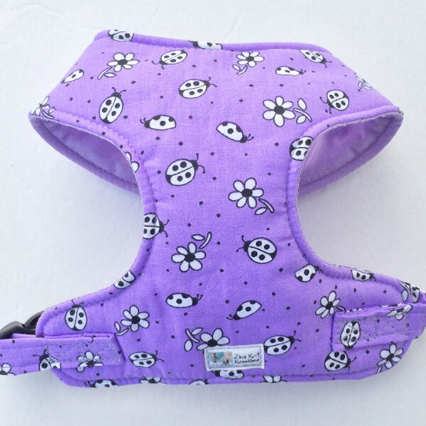 Ladybug Comfort Soft Dog Harness - Made to Order -