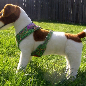 Mardi gras Comfort Soft Dog Harness . Made to Order image 3