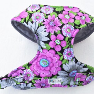 Floral Comfort Soft Dog Harness - Made to Order -