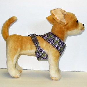 Plaid Comfort Soft Dog Harness, Made to order image 2