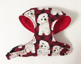 Maltese, Poodle Comfort Soft Dog Harness -Made to Order-