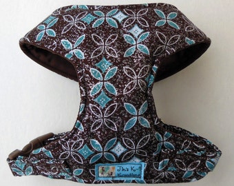 Comfort Soft Dog Harness, Blue Madison, Glitter. - Made to order -