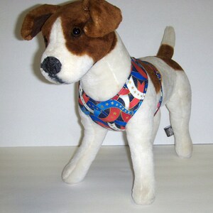 Comfort Soft Harness for Small Dog, Patriotic. Made to Order image 2