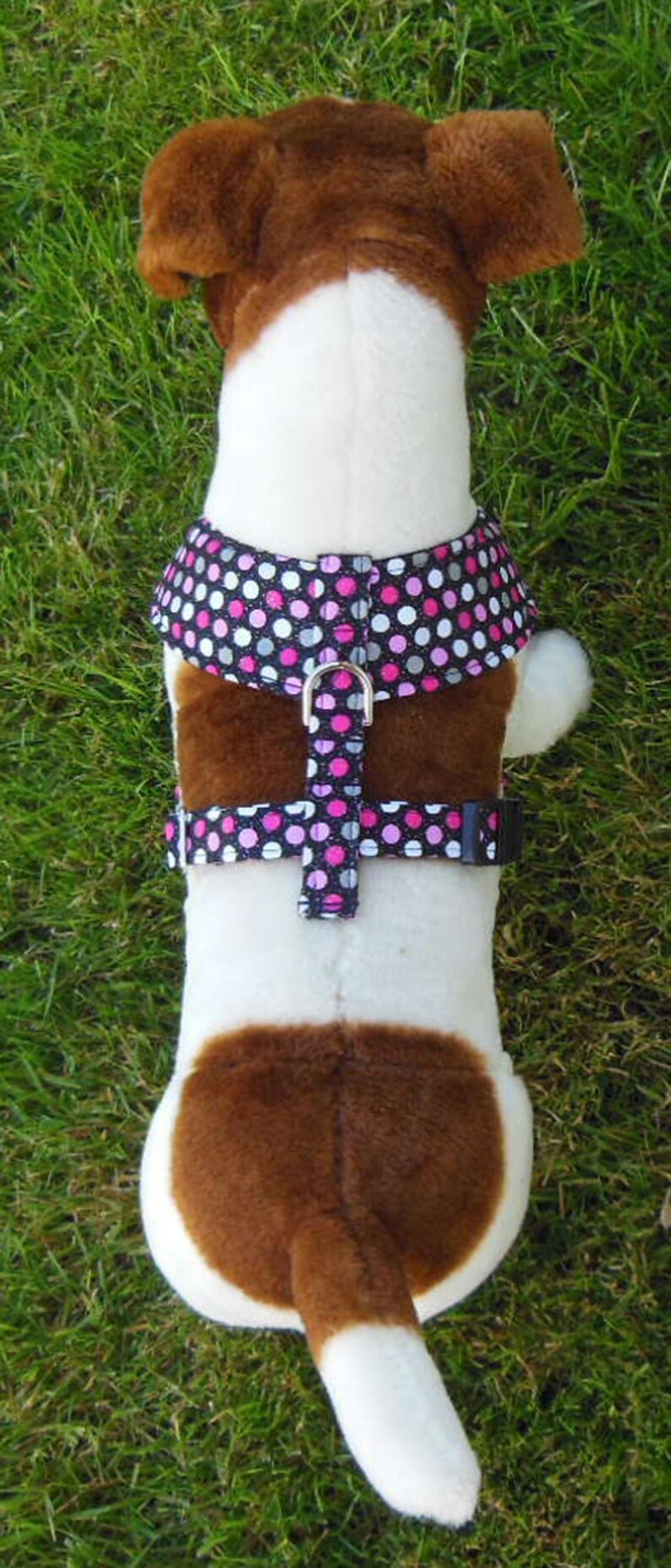 Polka Dot Comfort Soft Dog Harness. Made to Order image 4