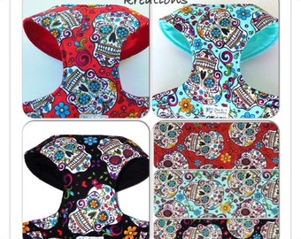 Sugar Skull Comfort Soft Harness - Made to Order -