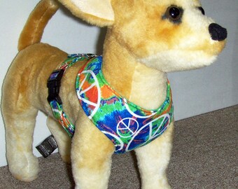 Tie Dyed Comfort Soft Dog Harness - Made to Order -