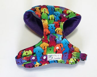 Multi color Dogs Comfort Harness - Made to Order -