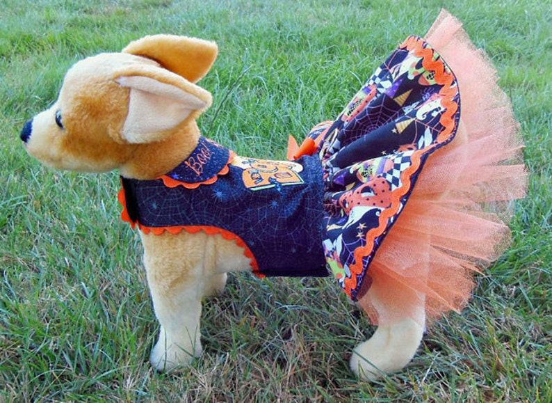 Halloween Harnessdress for Small Dog Boo. Etsy