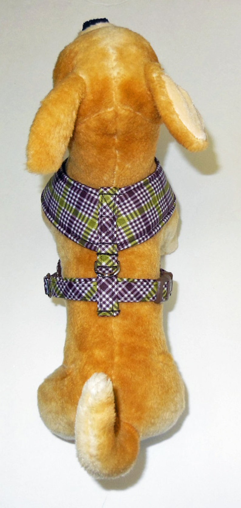Plaid Comfort Soft Dog Harness, Made to order image 4